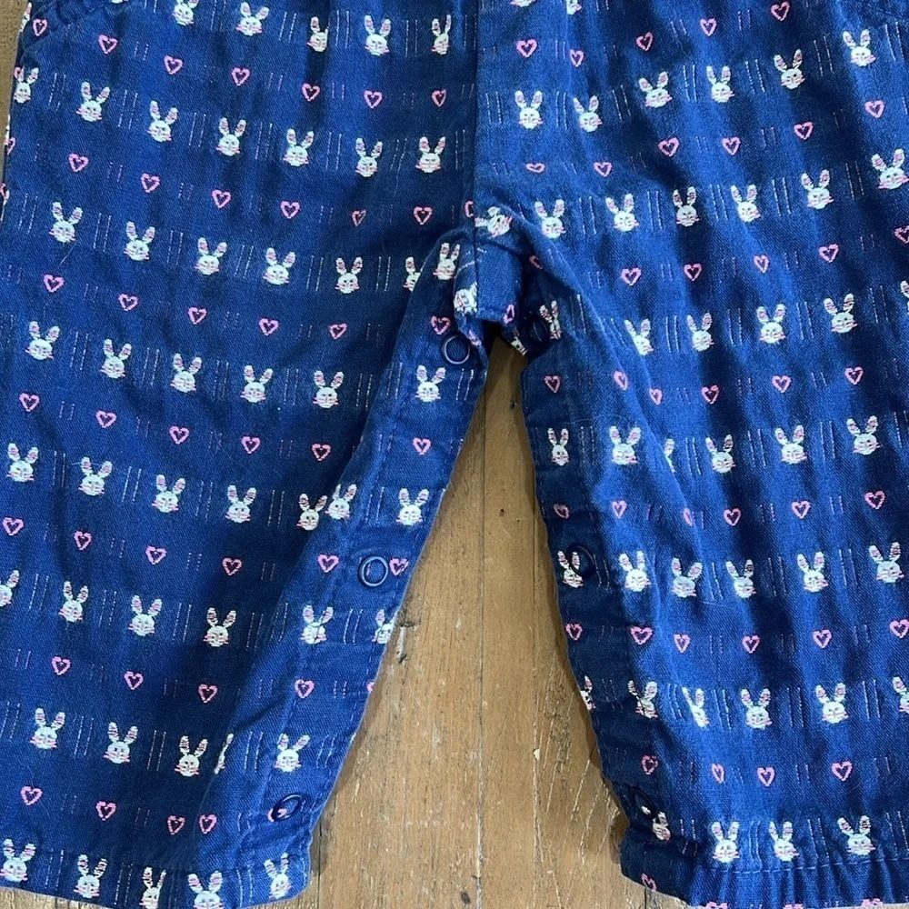 Oshkosh vintage navy rabbit overalls